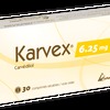KARVEX 6.25mg Comp. Sec. Bt 30