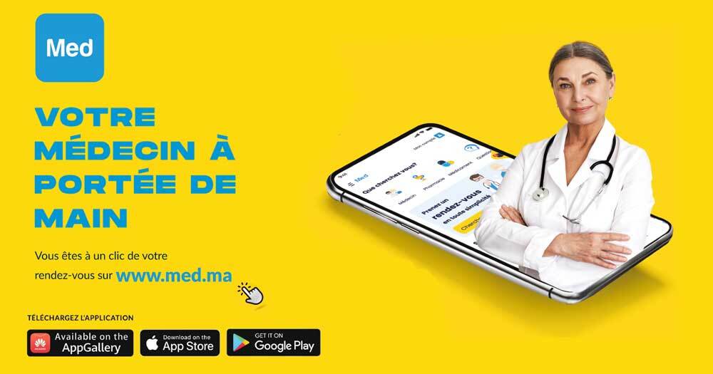 La plateforme médicale de prise de rendez-vous en ligne  MED débarque enfin au Maroc !