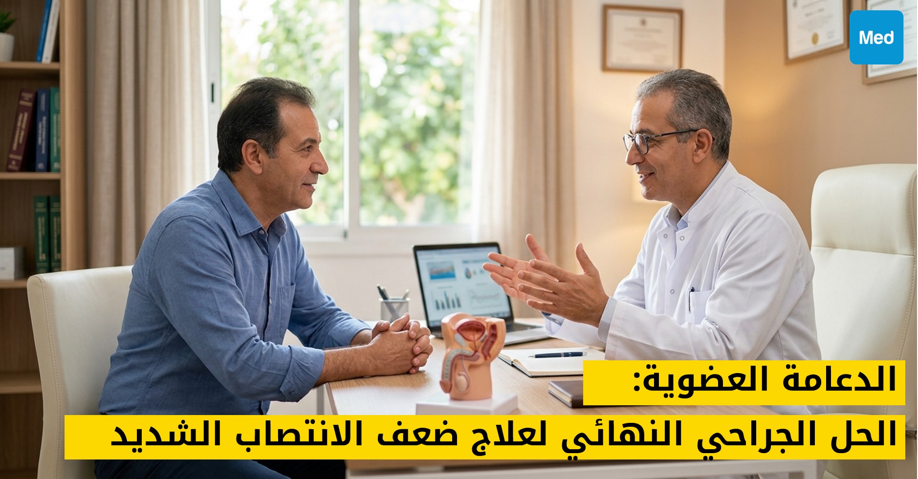 الدعامة العضوية: الحل الجراحي النهائي لعلاج ضعف الانتصاب الشديد