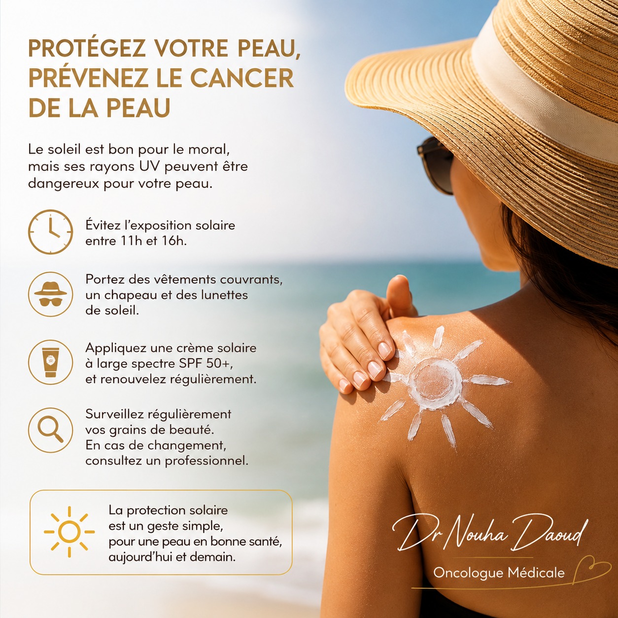 Protection solaire : un geste simple qui peut sauver votre peau