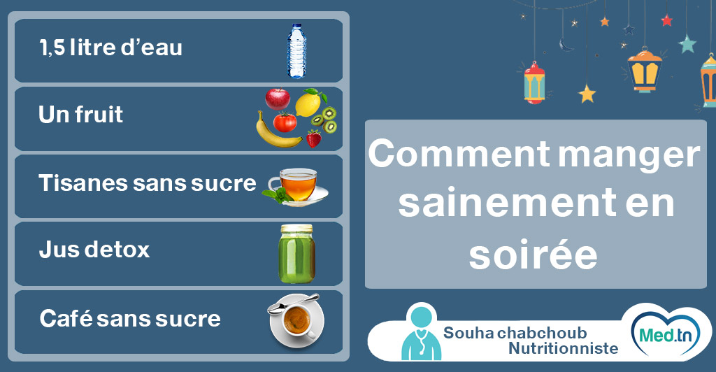 Comment manger sainement en soirée