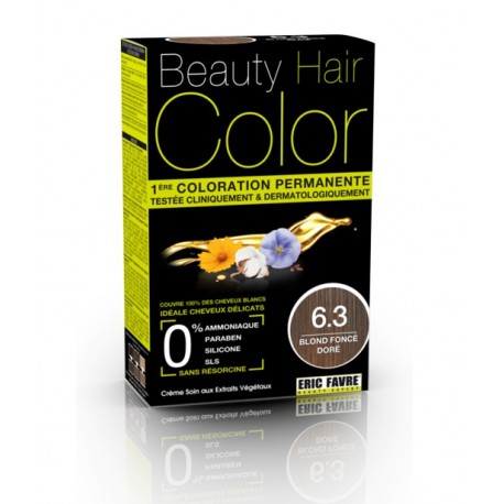 Blond Foncé Doré 6.3 + Sérum Offert  BEAUTY HAIR COLOR  d' Eric Favre