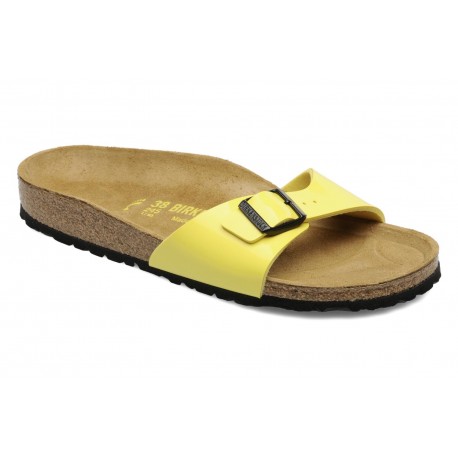 Mules MADRID BIRKENSTOCK femme birko-flor®vernis, Jaune