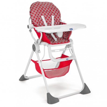 Chaise Haute Pocket Lunch Red Wave
