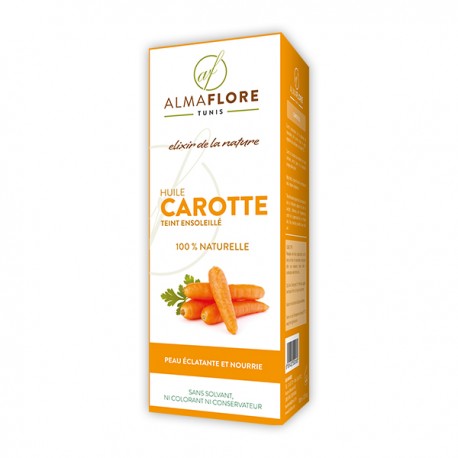 Huile de carotte – bronzage doré 100% Naturel