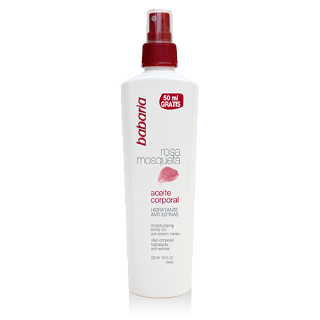 HUILE ROSE MUSQUEE POUR LE CORPS SPRAY Babaria - 300ml