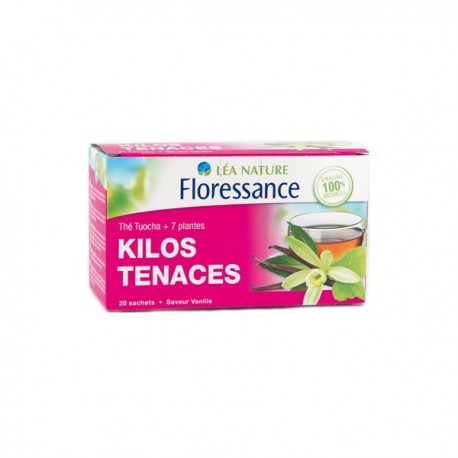 Floressance Thé Infusion THÉ TUOCHA + 7 PLANTES Kilos Tenaces - 20 sachets