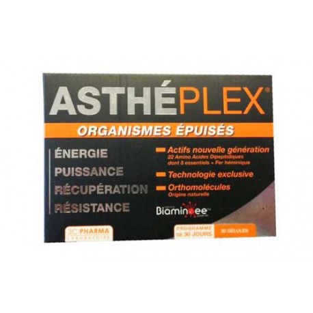 ASTHEPLEX, organismes épuisés, 30 gélules