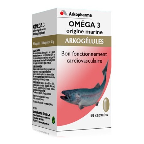Arkogélules Omega 3, 60 capsules