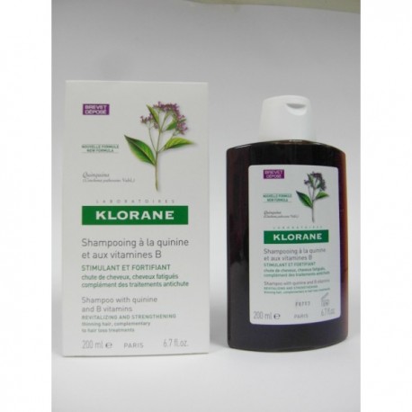 KLORANE Shampooing Traitant Fortifiant à la Quinine et aux Vitamines B - 200 ml