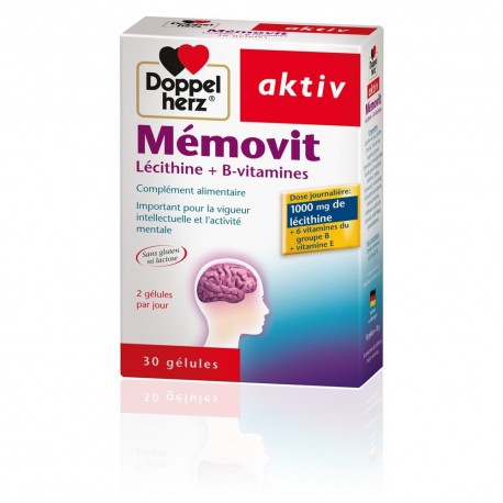 AKTIV MEMOVIT Lécithine + B-vitamines - 30 Gélules