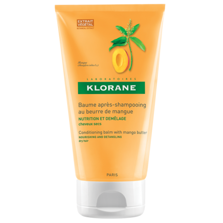 KLORANE Baume Après Shampooing au beurre de mangue, 150ml