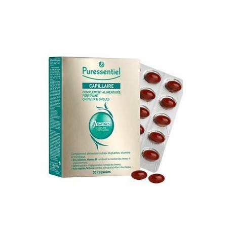 PURESSENTIEL CAPILLAIRE FORTIFIANT CHEVEUX & ONGLES, 60 CAPS