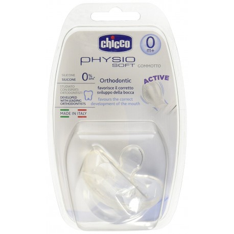 CHICCO SUCETTE PHYSIO SOFT NEUTRAL SIL OM+ 1PCS