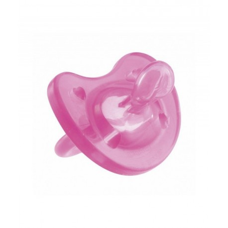 CHICCO SUCETTE PHYSIO SOFT SILICONE PINK 4M+ 1PC