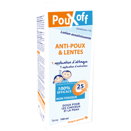 POUXOFF ENFANT ANTI POUX SPRAY 100M