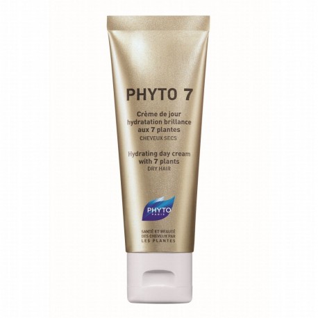 Crème de jour hydratation brillance aux 7 plantes pour cheveux sec de Phyto