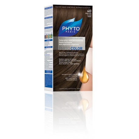 Coloration cheveux PhytoColor Chatin 4D