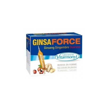 Vitarmonyl GINSAFORCE - BOITE 10 AMPOULES